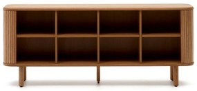 Natúr színű komód tolóajtóval kőrisfa dekorral 180x75,5x40 cm Mailen – Kave Home