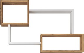 Fali polc 119x18x55cm fekete FUR1962-1