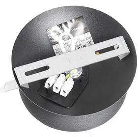 Art Deco mennyezeti lámpa fekete aranyszínű üveggel - Pallon