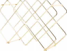 Bortartó Állvány Fém Arany Drót Palackokhoz 8 Palackhoz Ajándék