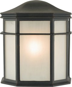 DAR LIGHTING DUL2122 DULBECCO Klasszikus Kültéri Fali Lámpa Fekete, Opál E27 IP44