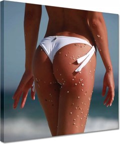 Vászonkép 30x30 Lány a tengerparton