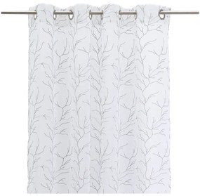 Fehér-szürke fényáteresztő függöny 140x260 cm Coral – Casa Selección