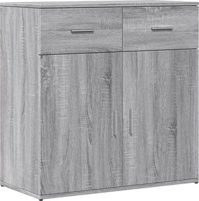 vidaXL szürke sonoma színű szerelt fa tálalószekrény 79 x 38 x 80 cm