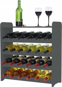 Bortartó állvány polccal fa bortartó állvány palacktartó 24cipő Fenyő