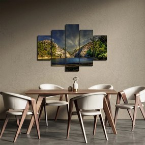 Tájkép tóval (150x105 cm)
