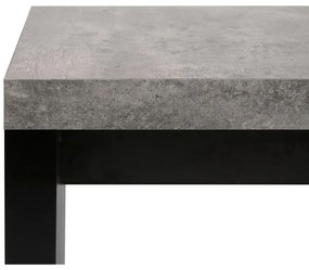 Detroit fekete-szürke pad beton dekorral, 140 x 43 cm - TemaHome