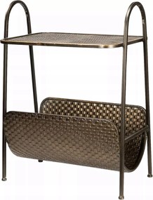 Dohányzóasztal Oldalsó Újságtartó Nagy Loft 70cm arany loft otthoni nappali