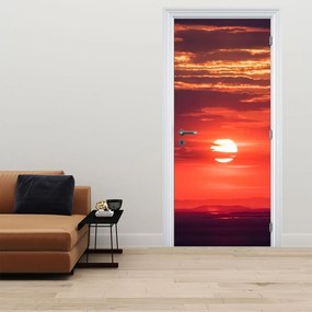 Fotótapéta ajtóra - Színes nap (95x205cm)