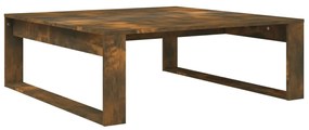 Füstös tölgy színű szerelt fa dohányzóasztal 100 x 100 x 35 cm