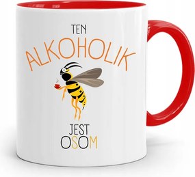 Alkoholista Részegeknek Piros Ajándék Bögre fényképes nyomtatással