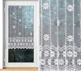 Függöny minta 779031 irigység 150x100cm egyenes virágos (szegélyekkel)