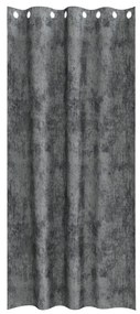 Velúr Függönyök 2 db Csatos Szürke 245x140 cm