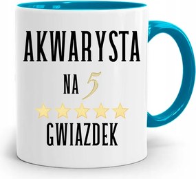 Akvarista Bögre Kék Születésnapi Ajándék fényképes nyomtatással