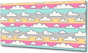 Fotótapéta falra edzett üveg Felhők 100x70