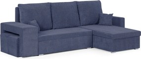 NEX Kinyitható sarokkanapé Sötétkék