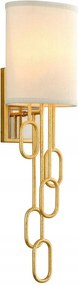 Hudson Valley fali lámpa Halo fém/textil arany/elefántcsont E14 1x60W
