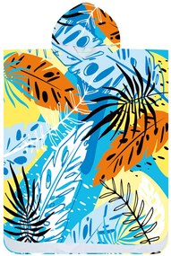 Poncsó törölköző SUMMER FRESH kék-sárga 80×145 cm