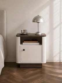 Amberto éjjeliszekrény 50 cm - kasmír / sötét windmill tölgy