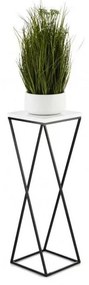 LOFT virágtartó állvány 70x24 cm fekete/fehér