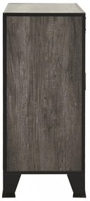 szürke fém és MDF tárolószekrény 72 x 36 x 82 cm