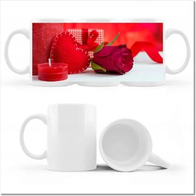 Nőnapi nyomott mintás bögre Ajándék Love