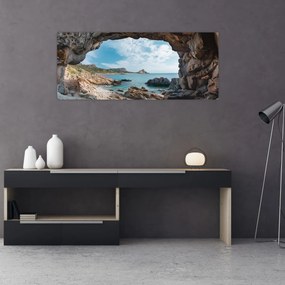 Kép - Barlang a tenger mellett (120x50 cm)