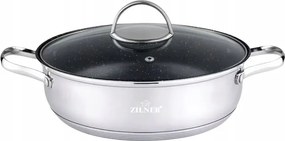 Alacsony Acél Fazék Ezüst 28CM 6L Zilner