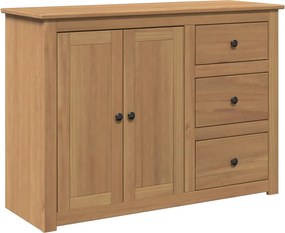 vidaXL Panama tömör fenyőfa tálalószekrény fiókokkal 112 x 40 x 80 cm