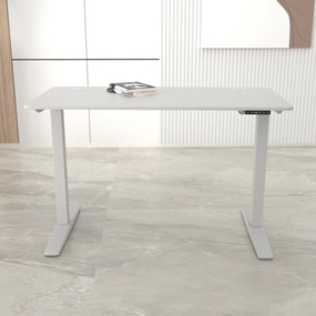 [pro.tec] Állítható magasságú asztal Kento 120x60cm fehér