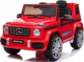 Mercedes AMG G63 4x4 akkumulátoros elektromos kisautó távirányítóval piros