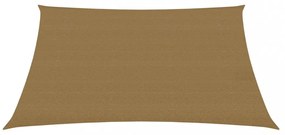 tópszínű HDPE napvitorla 160 g/m² 2,5 x 3 m