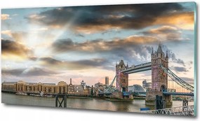 Fotó kép edzett üveg Tél az ablakon kívül 125x50