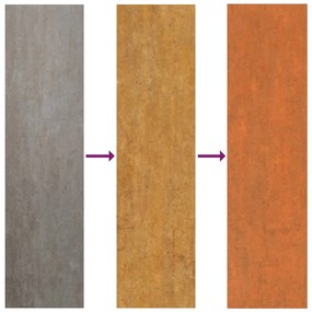 rozsda színű corten acél kerti magaságyás 160 x 40 x 45 cm