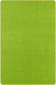Egyszínű szőnyeg 67x120cm, zöld, puha rövid szőrrel