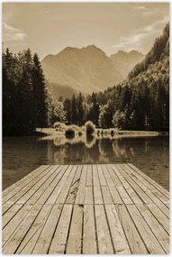 Poszterek 80x120 Híd a hegyekben Hegyek