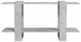betonszürke szerelt fa könyvszekrény 100 x 30 x 51 cm