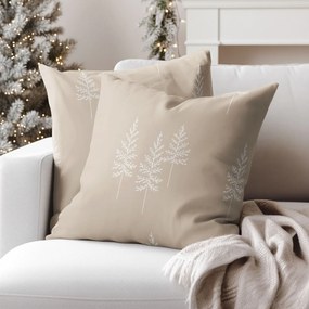 Goldea karácsonyi pamut párnahuzat - északi fenyők 50 x 50 cm