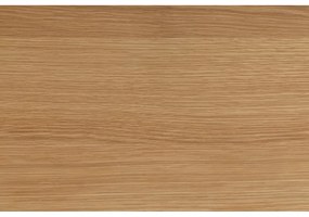 Fekete-natúr színű kerek dohányzóasztal tölgyfa dekoros asztallappal ø 85 cm Soli – Actona