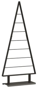 Fém karácsonyfa állvánnyal Fekete 125 cm Acél