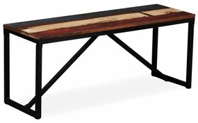 Tömör újrahasznosított fa pad 110 x 35 x 45 cm