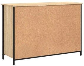 sonoma tölgy színű szerelt fa tálalószekrény 100 x 35 x 70 cm