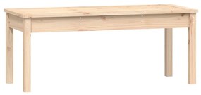 tömör fenyőfa kerti pad 109x44x45 cm