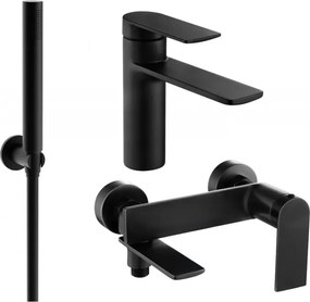 Mexen Zero R70 fürdőkád szett, fekete - 71103R70-70