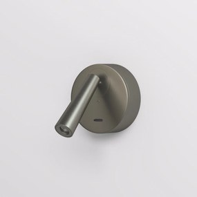 DK/EU-5072-DN Wall lamp SHINE WALL series, D104*H68, LED, IP20, 3000К, 3W, RA≥90, dark nickel color, aluminum — DK/EU-5072-DN