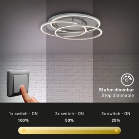 Briloner - LED Dimmelhető mennyezeti lámpa FRAMES LED/60W/230V matt króm