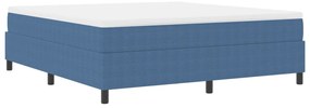 Boxspring Ágy Kék Szuper King Corduroy Szövet