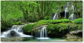 Fotótapéta falra edzett üveg kaszkádok 140x70