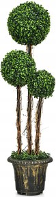 Mesterséges Növény Olvasztófa 3 Gömb Cserépben 115 CM Dekoratív