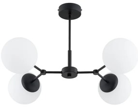 Csillár rúdon FOTON 4xE14/10W/230V fekete